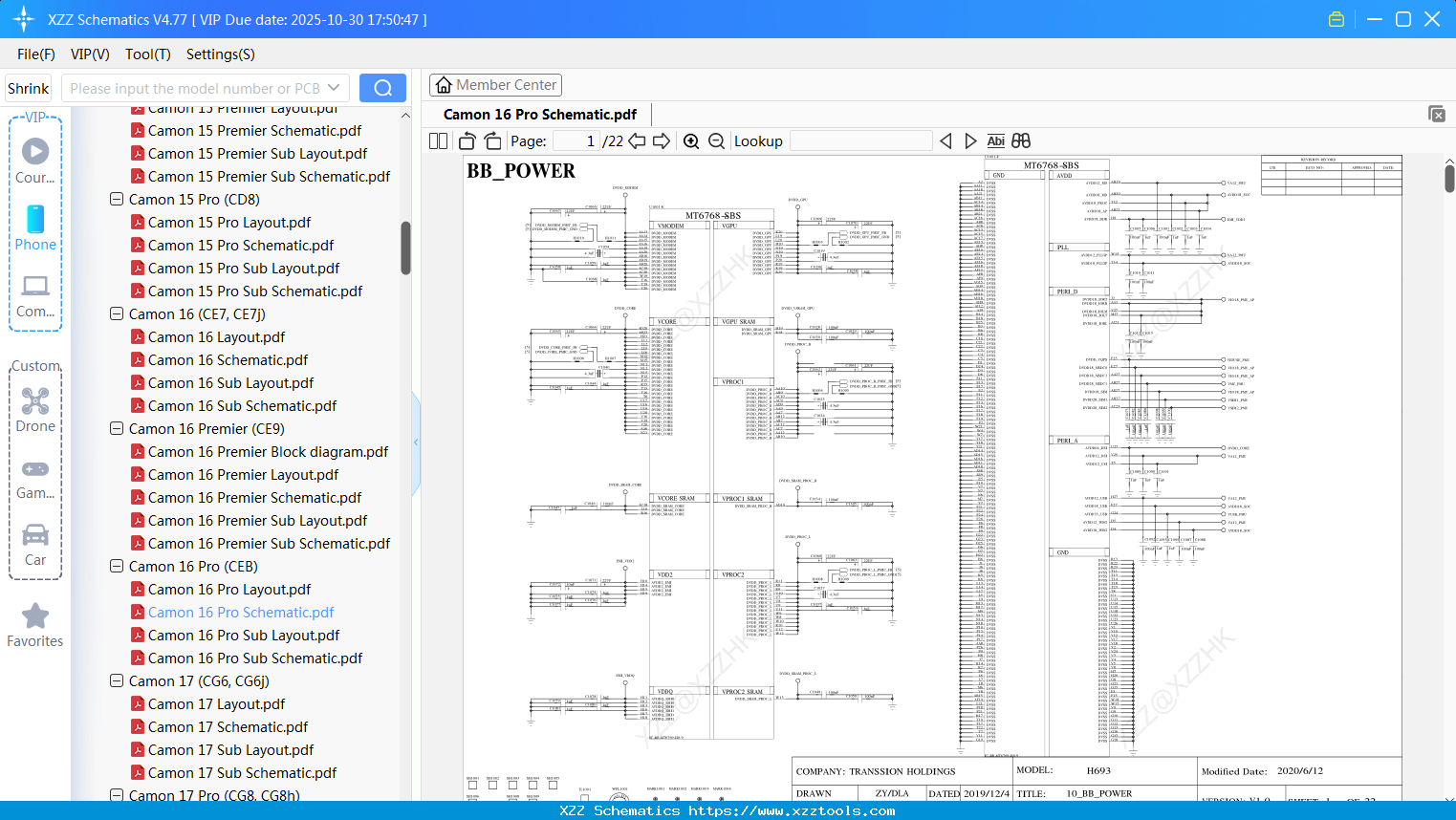 Tecno Camon 16 Pro Schematic